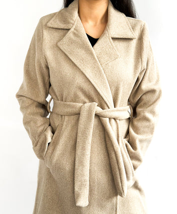 Midseason Coat - Heather Beige